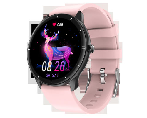 Q21アンドロイドおよびIOSのために互換性がある女の子の心拍数のモニターのための流行の女性のスマートな腕時計の円形スクリーンSmartwatch
