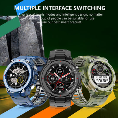 Q998Kの人600Mah 1.28inch IP68の防水スマートな腕時計サポートBle5.1