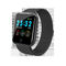 黒い流行の適性の追跡者のスマートな腕時計の高い定義/ピンク色