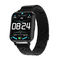 黒く白いシリコーンおよび金属の男性用スマートなデジタル腕時計の血圧の酸素DTXのスポーツの新しくスマートな腕時計を心拍数